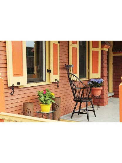 Alternate View 4 of Pair of 6 inch Cast-Iron Shutter Dogs with Mounting Hardware.