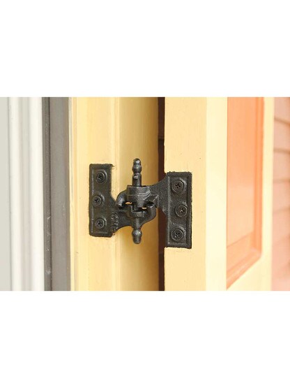 Alternate View 5 of Acme Black Cast-Iron Mortise Shutter Hinges - 3 1/8 inch x 2 1/2 inch.