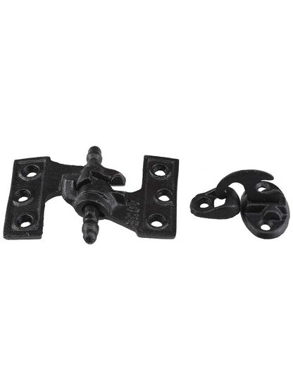 Alternate View 2 of Acme Black Cast-Iron Mortise Shutter Hinges - 3 3/4 inch x 2 1/2 inch.