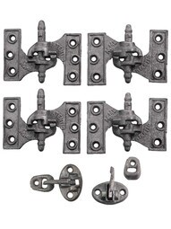 "Acme" Cast Iron Mortise Shutter Hinges - 3 3/4" x 2 1/2"