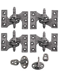 Acme Cast Iron Mortise Shutter Hinges - 3 3/4 inch x 2 1/2 inch