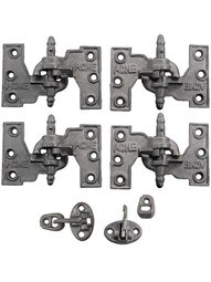 "Acme" Cast Iron Mortise Shutter Hinges - 4 1/2" x 2 7/8"