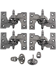 Acme Cast Iron Mortise Shutter Hinges - 4 1/2 inch x 2 7/8 inch