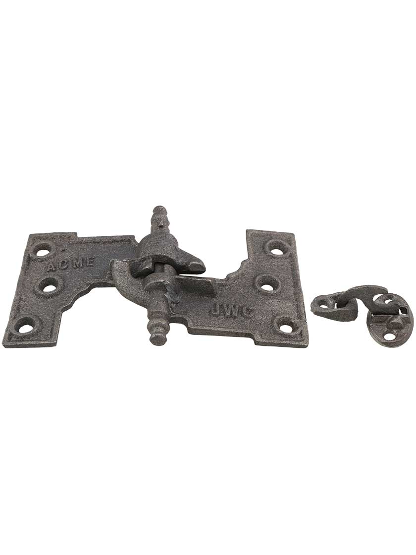 "Acme" Cast Iron Mortise Shutter Hinges 6 1/2" x 3 1/2" House of