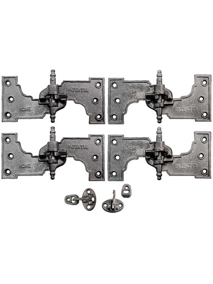 Acme Cast Iron Mortise Shutter Hinges - 9 inch x 3 15/16 inch
