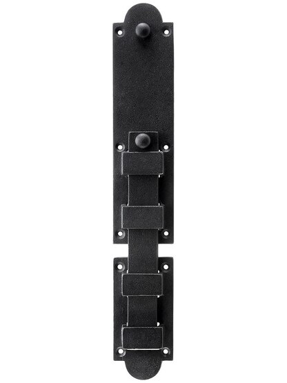 12 inch Cast Iron Hurricane Shutter Bolt With Black Primer Finish
