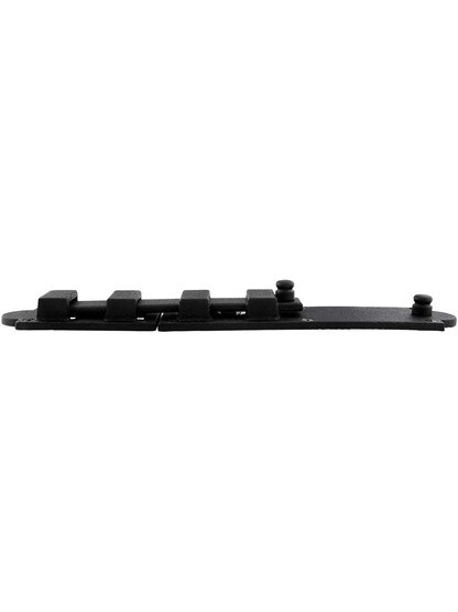 Alternate View of 12 inch Cast Iron Hurricane Shutter Bolt With Black Primer Finish