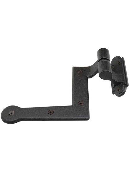 Alternate View of Set of Cast Iron New York Style Shutter Hinges With 1 1/2 inch Offset.