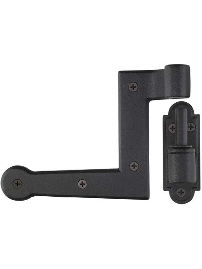 Alternate View 2 of Set of Cast Iron New York Style Shutter Hinges With 1 1/2 inch Offset.