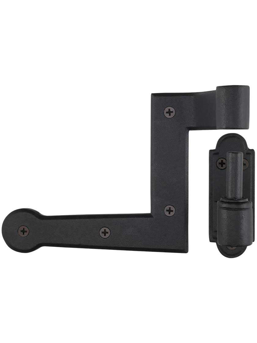 Set of Cast Iron New York Style Shutter Hinges With 2 1/4" Offset House of Antique Hardware