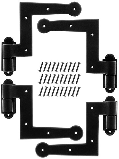 Alternate View 3 of Set of New York Style Shutter Hinges For New Construction.