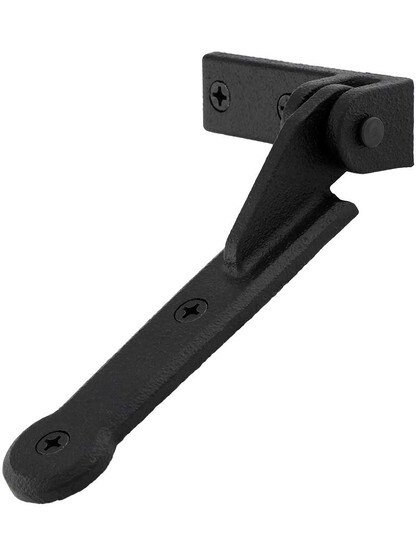 Alternate View of Cast Iron Bahama Shutter Hinge Set With Black Powder-Coated Finish .