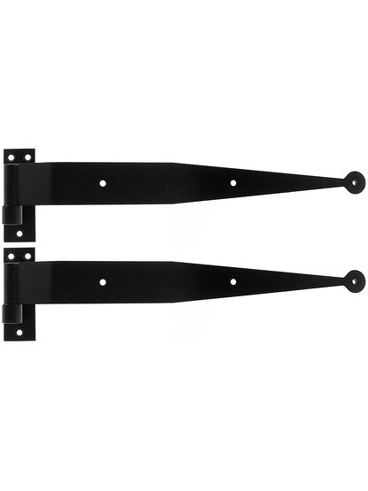 Pair of 14 inch Stainless Steel Strap Hinges with 2 3/4 inch Throw.