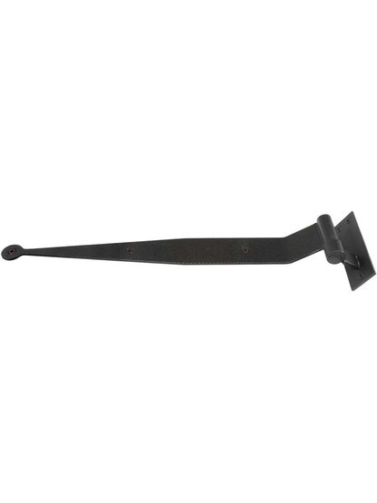 Alternate View of Pair of 14 inch Stainless Steel Strap Hinges with 2 3/4 inch Throw.