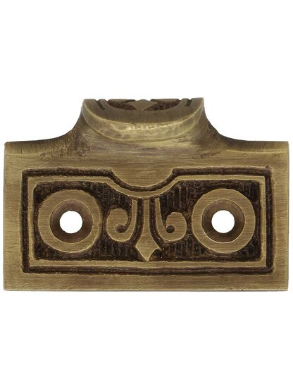 Fleur-de-Lis Sash Lift in Antique-by-Hand.