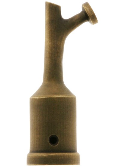Solid Brass Transom Window Latch Hook In Antique-By-Hand Finish