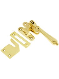 Solid Brass Casement Window Latch With Pendant Handle