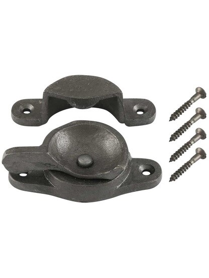 Alternate View 3 of Commercial Style Sash Lock In Antique Iron