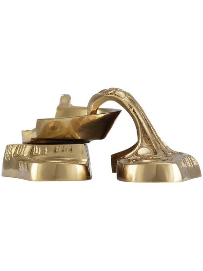 Alternate View 2 of Floral Victorian Sash Lock In Solid Brass or Bronze