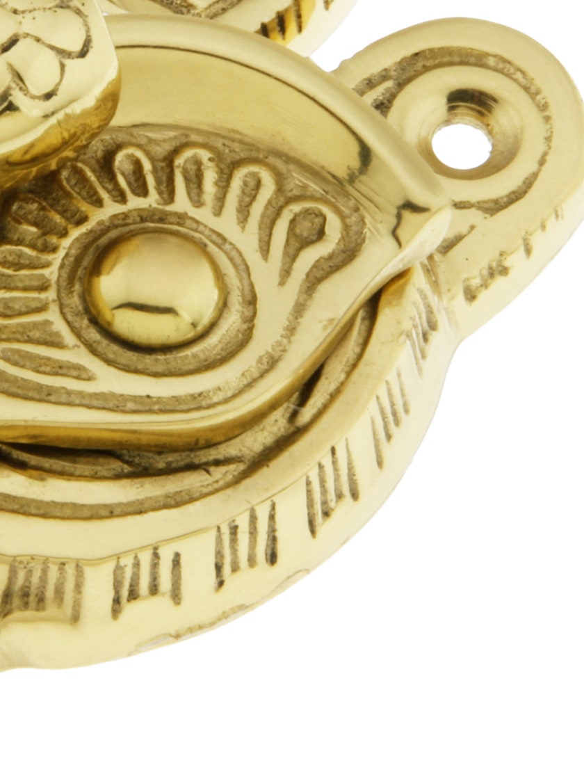 Floral Victorian Sash Lock In Solid Brass or Bronze | House of