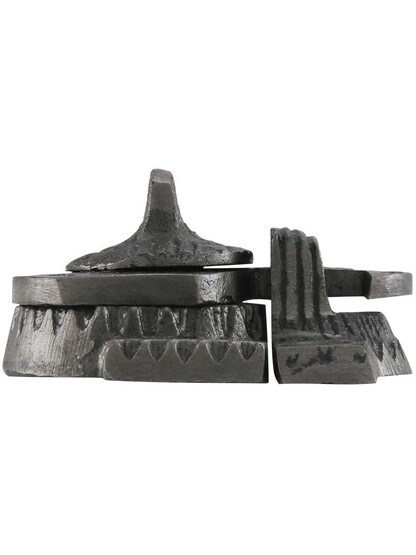 Alternate View 2 of Cast Iron Eastlake Style Sash Lock in Lacquered Iron.