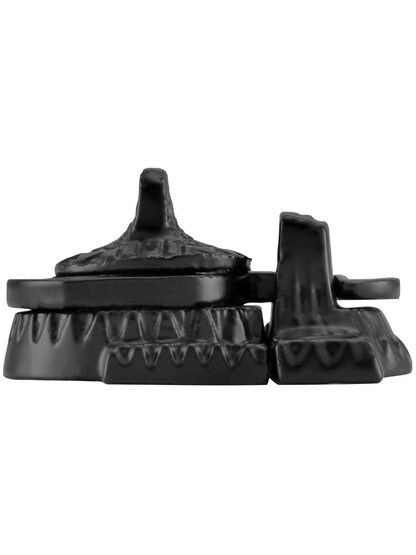 Alternate View 2 of Cast Iron Eastlake Style Sash Lock in Matte Black.