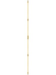 Filigree Brass Cremone Bolt - 9-Foot Length