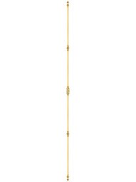 Filigree Brass Cremone Bolt - 9-Foot Length