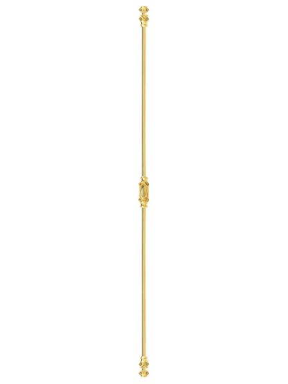 Alternate View of Classic Brass Cremone Bolt - 4-Foot Length.
