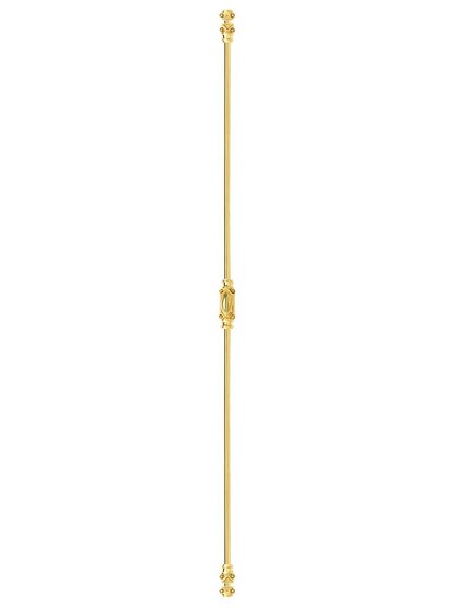 Alternate View of Classic Brass Cremone Bolt - 4-Foot Length.