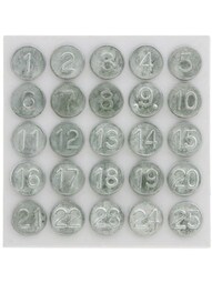 Set Of Tacks Numbered 1-25 For Wooden Screens And Storm Windows