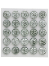 Set Of Tacks Numbered 26-50 For Wooden Screens And Storm Windows