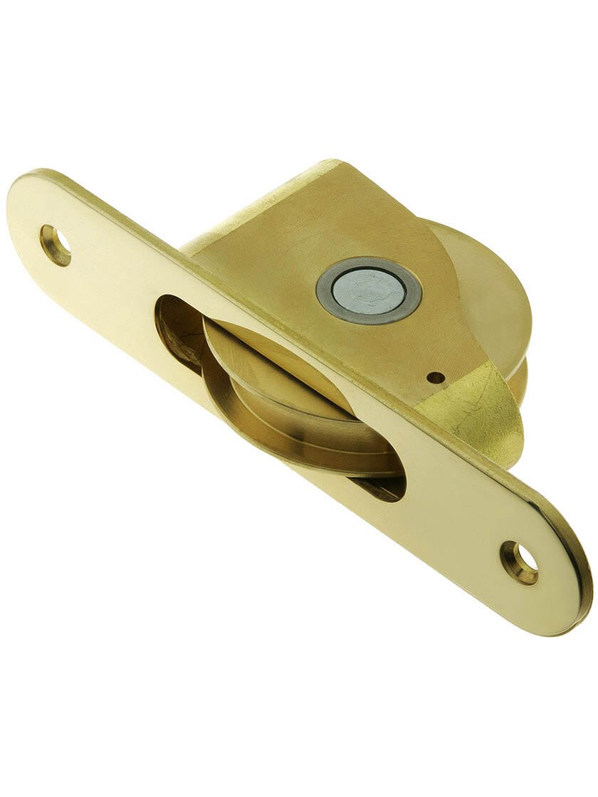 Lot De 4 Poulies Pour Fenêtre à Guillotine Uxcell - 64mm, Double Rouleau - Laiton/Inox