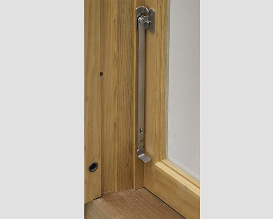 Pair of Stainless Steel Storm Window Stays in Oil-Rubbed Bronze Finish