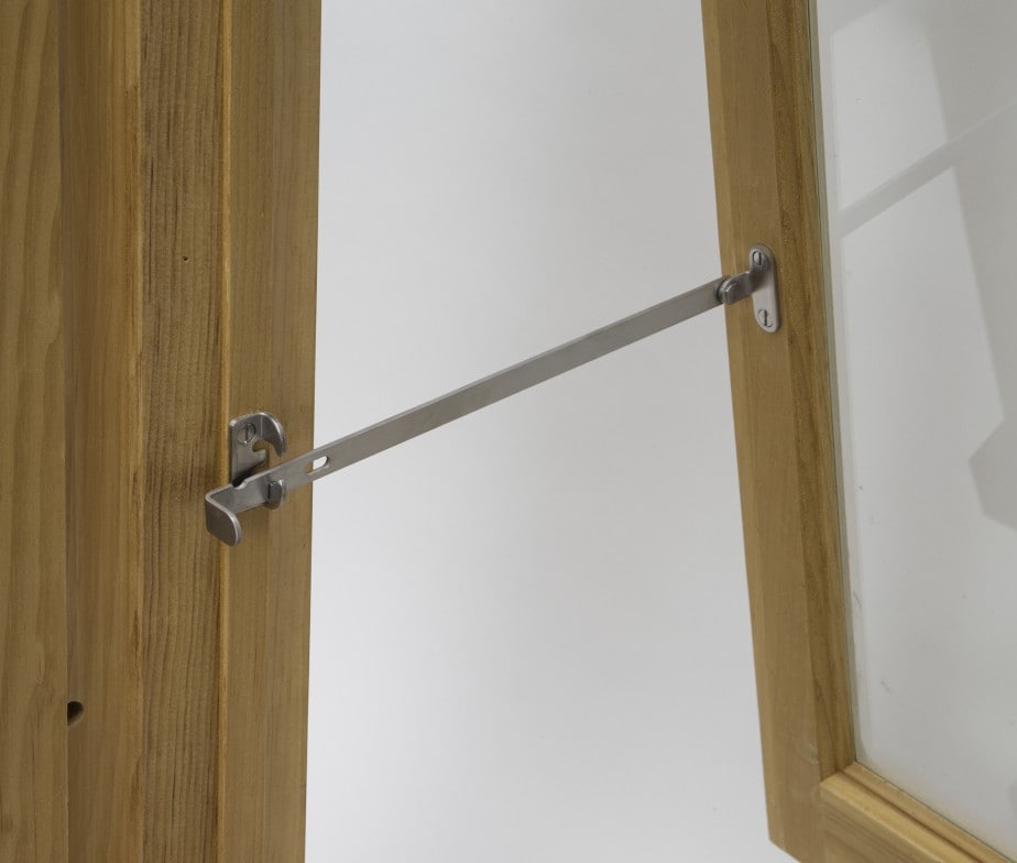 Pair of Stainless Steel Storm Window Stays House of Antique Hardware