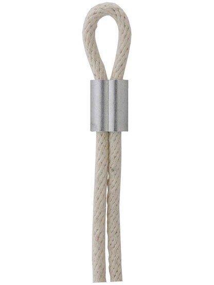 Alternate View of Pair of Aluminum Ferrules - 3/8 inch.