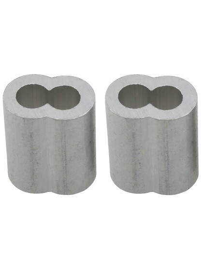 Pair of Aluminum Ferrules - 5/16 inch.