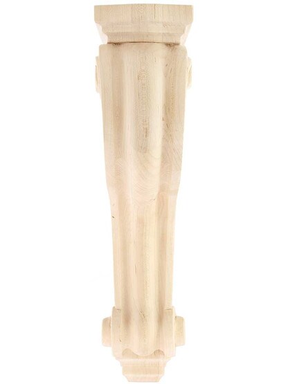 Alternate View 2 of Narrow Scroll Design Corbel in 3 Sizes with Choice of Wood.