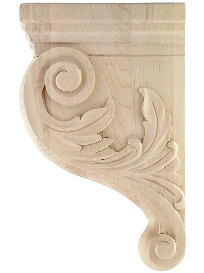 Alternate View of Maple Corbel H x W x Depth.