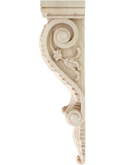 Alternate View of Maple Corbel H x W x Depth.