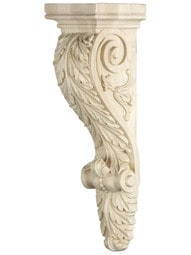 Tall Leaf-Pattern Maple Corbel in Five Size Options