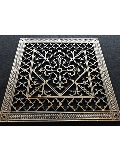 Alternate View of Carnegie Urethane Resin Return-Air Grille with Nickel Finish.