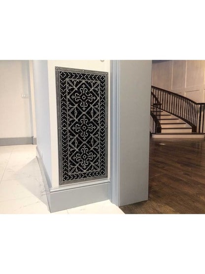 Alternate View 2 of Carnegie Urethane Resin Return-Air Grille with Nickel Finish.