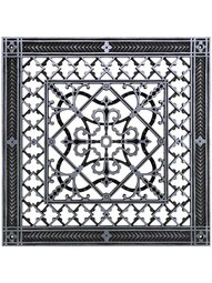 Carnegie Resin Return-Air Grille with Pewter Color