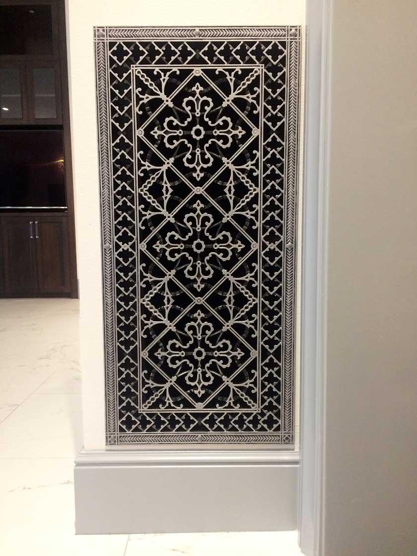 Carnegie Resin Return-Air Grille in Oil-Rubbed Bronze Color