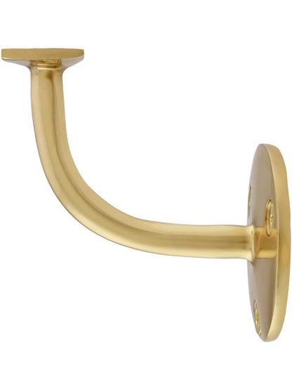 Alternate View of Contemporary Solid Brass Hand Rail Bracket - Light Duty