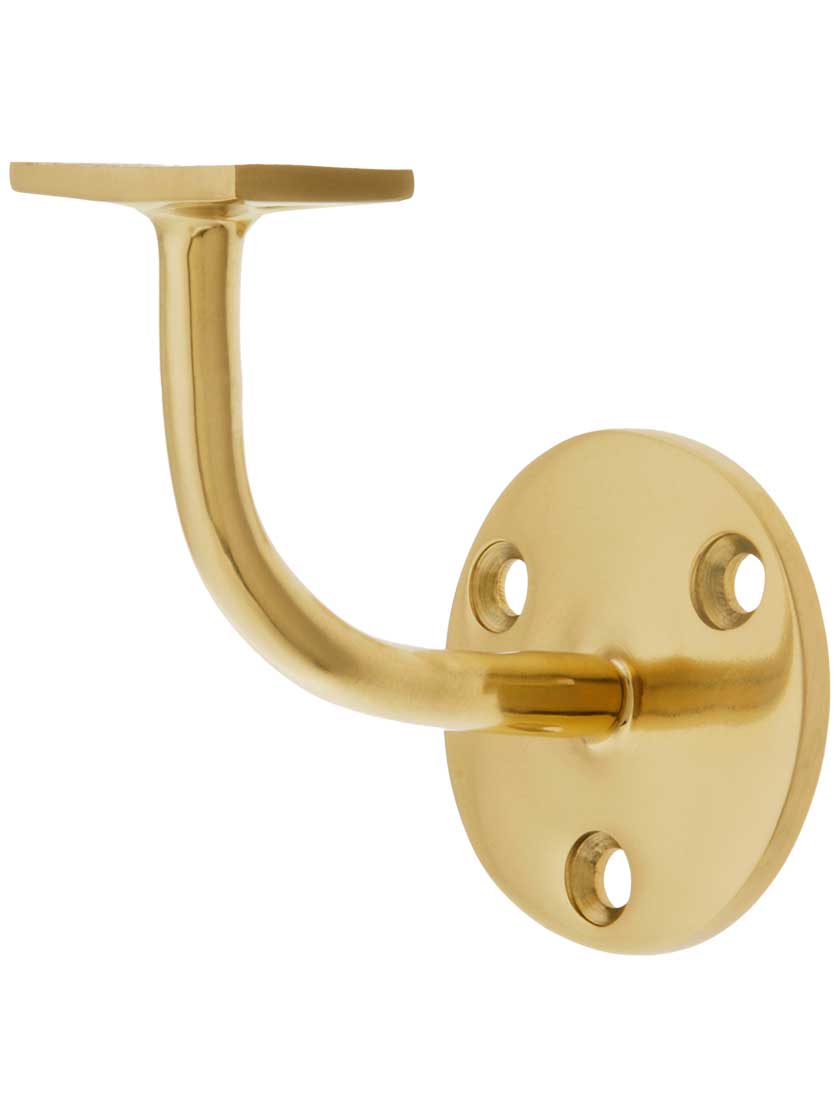 Contemporary Solid Brass Hand Rail Bracket Light Duty House of