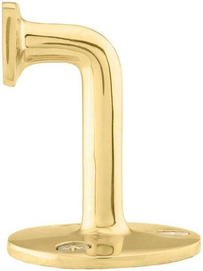 Alternate View of Contemporary Solid Brass Hand Rail Bracket - Heavy Duty