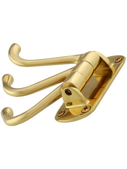 Alternate View 3 of Heavy Duty Solid Brass Swivel Hook