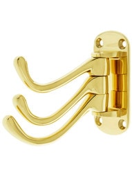 Heavy Duty Solid Brass Swivel Hook